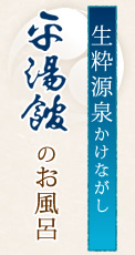 生粋源泉かけながし　平湯館のお風呂
